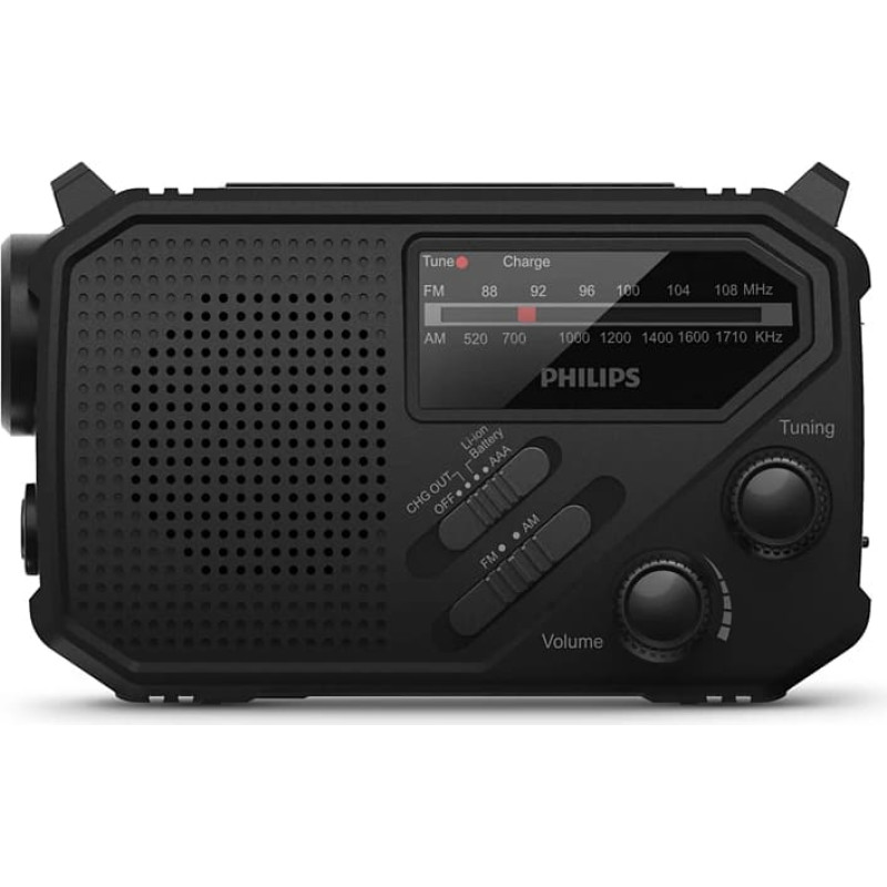 Philips portatīvais kabatas izmēra radio, melns - TAR1609/00