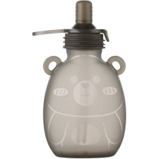 Haakaa Happii Bear silikona maisiņ&scaron; biezeņiem/sulam 170 ml Grey