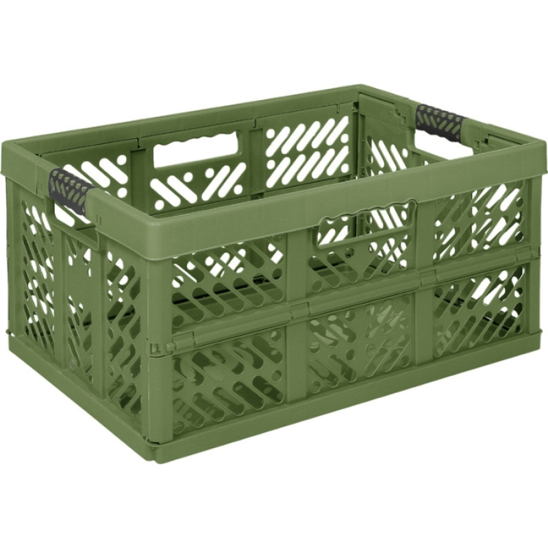 Keeeper Saliekamā kaste ar kravnesību līdz 50kg Ben 54x37x28cm 45L olīvu krāsā