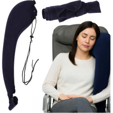 Poduszka podróżna nadmuchiwana boczna na ramię z zaczepem