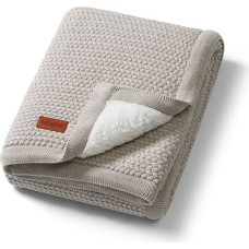 Babyono B.O.1658 Kocyk bawełniany z ociepleniem szary