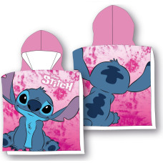 FAST DRY PONCHO 50X100 CM LILO STITCH & LIL24-3622 (GIRL) MICROFIBE