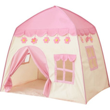 Woopie 55365 Namiot Księżniczki z kwiatkami r&oacute;żowy
