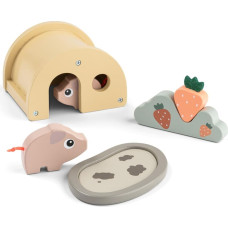 Done By Deer medinis žaislas Tiny farm play set Pigee