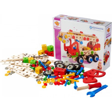 Eichhorn Wooden construction set &ndash; fire truck, 155 pcs