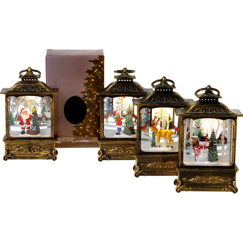 LAMPKA ŚWIĄTECZNA ŚWIECĄCA 4 WZORY