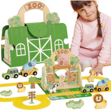 Tooky Toy Zestaw Mini ZOO Przenośny Zestaw Torba Zwierzęta