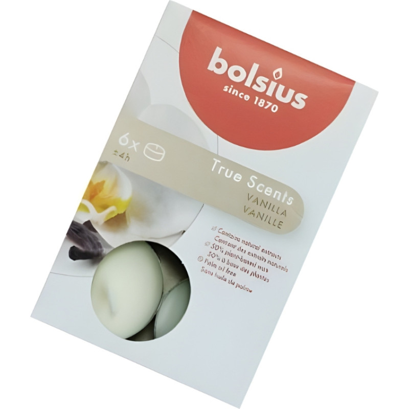 Bolsius Tējas sveces arom. 6 gab.True Scents vanilla