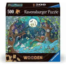Ravensburger medinė dėlionė Fantasy Forest 500pcs 14+