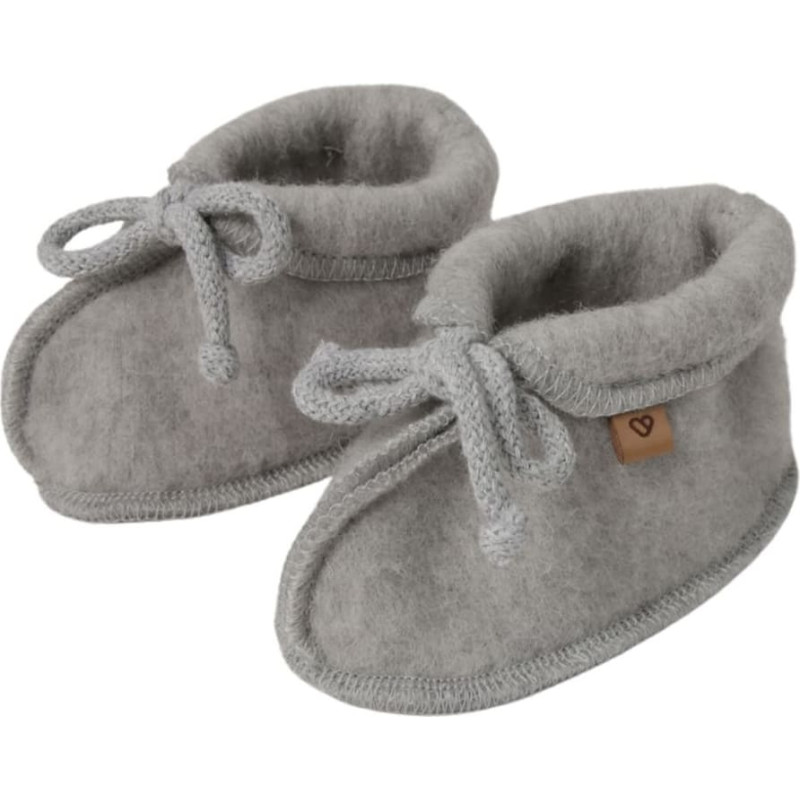 Wool baby shoes Sierra M 6-12m grey