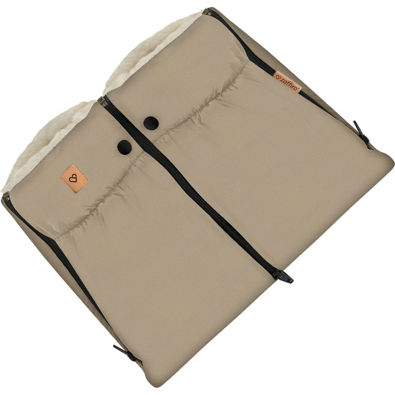 Two-parts hand muffs Nordico beige