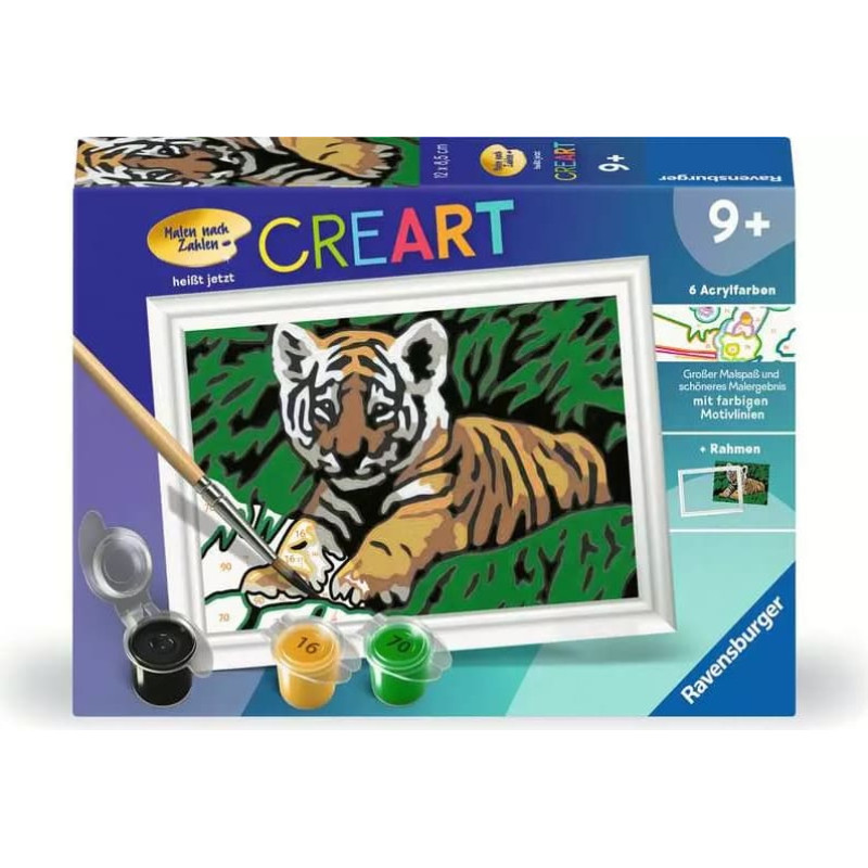 Ravensburger Paint by numbers 12x8.5 cm Tiger