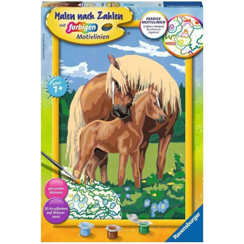 Ravensburger Paint by numbers 31x21 cm Horses