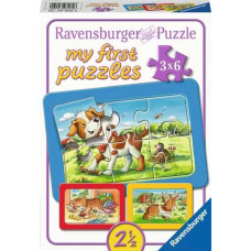 Ravensburger My First Puzzle 3x6 My Friends &ndash; Animals 2+