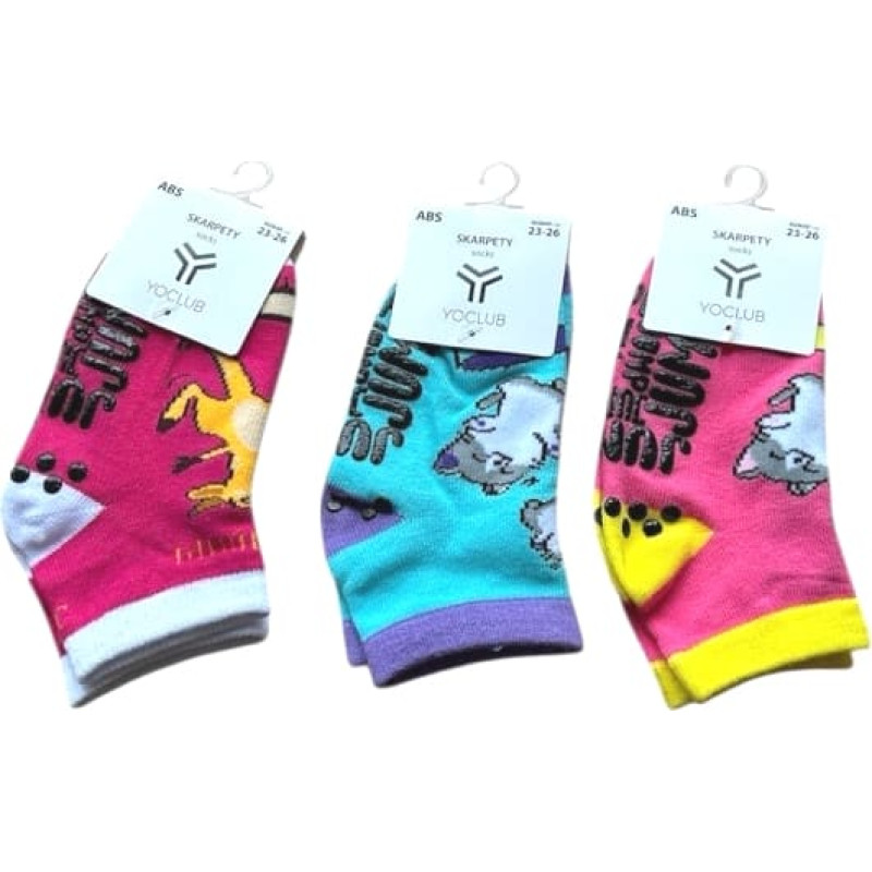 Yo Baby Zeķes batutiem TRAMPOLINE ABS SKS-0021 GIRL (23-26)