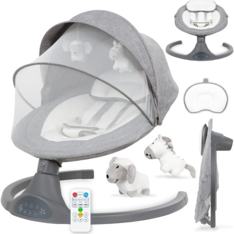 Kidwell Krēsliņ&scaron;-&scaron;ūpoles LUXI dark melange Kidwell