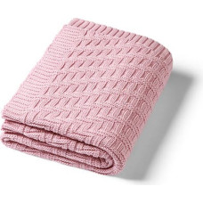 Babyono megzta medvilninė antklodė Pink, 1647/01