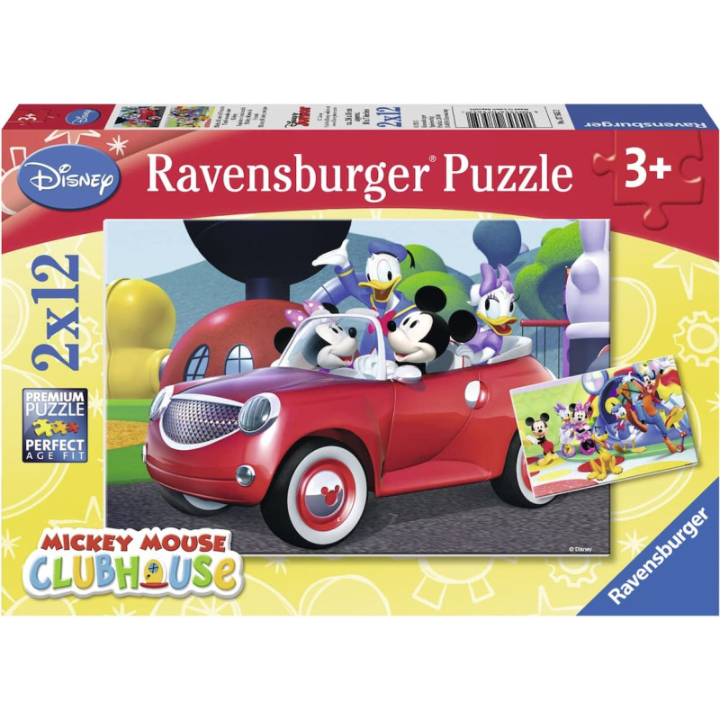 Ravensburger Puzzle 2x12 pcs Disney Mickey Mouse