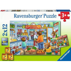 Ravensburger Puzzle 2x12 pcs Bear Shop