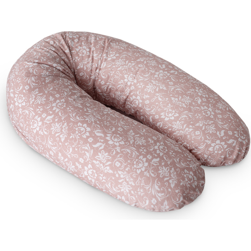 Cebababy maitinimo pagalvė dżersej multi rožinė gėlės W-880-000-827