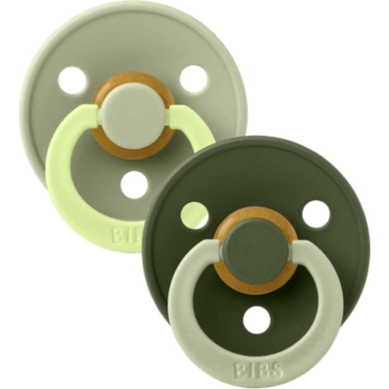 Bibs Studio Collection Colour Round &ndash; Fusion Sage Huntergreen Mix 6-18m 2pcs