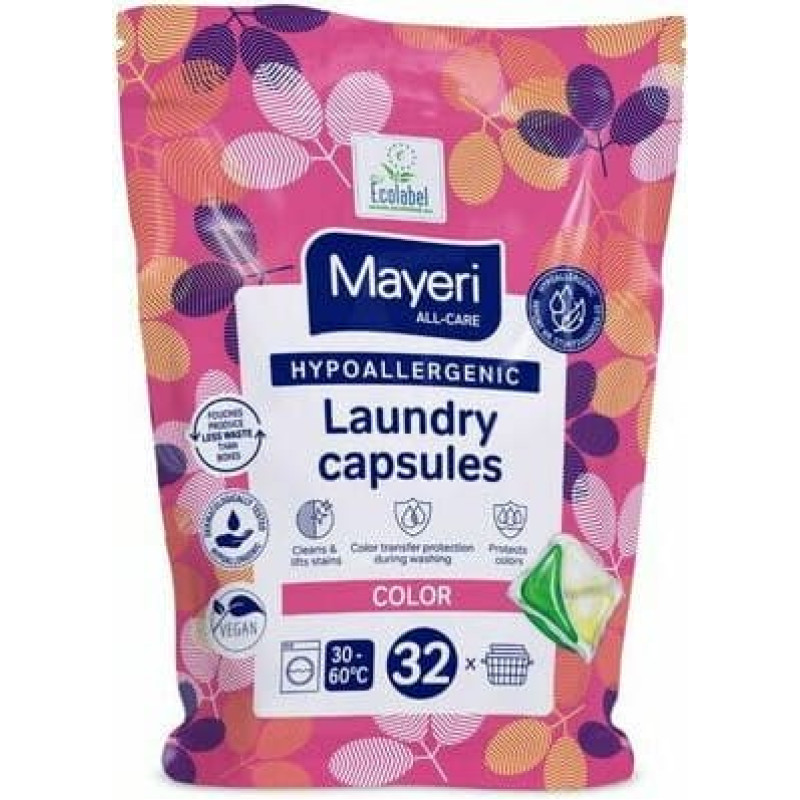 Mayeri Hypoallergenic laundry capsules Color 32pcs