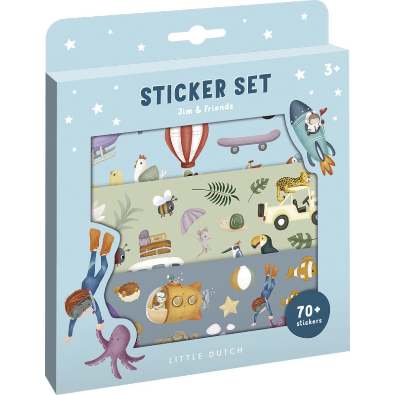 Little Dutch Stickers set Jim & Friends
