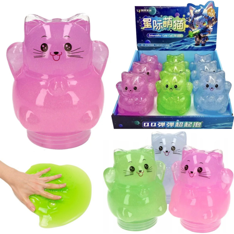 MASA MAGICZNA SLIME BROKATOWA KOT