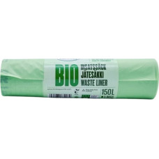 Biobag Atkritumu maisi kompostējami BioBag 125/150L Superline (10 gab. rullī) 35mkr. 68x91cm zaļi