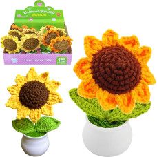 KWIAT DZIERGANY SŁONECZNIK 2 KOLORY
