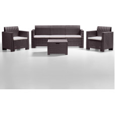 Bica Dārza mēbeļu komplekts Set Nebraska 3 brūns