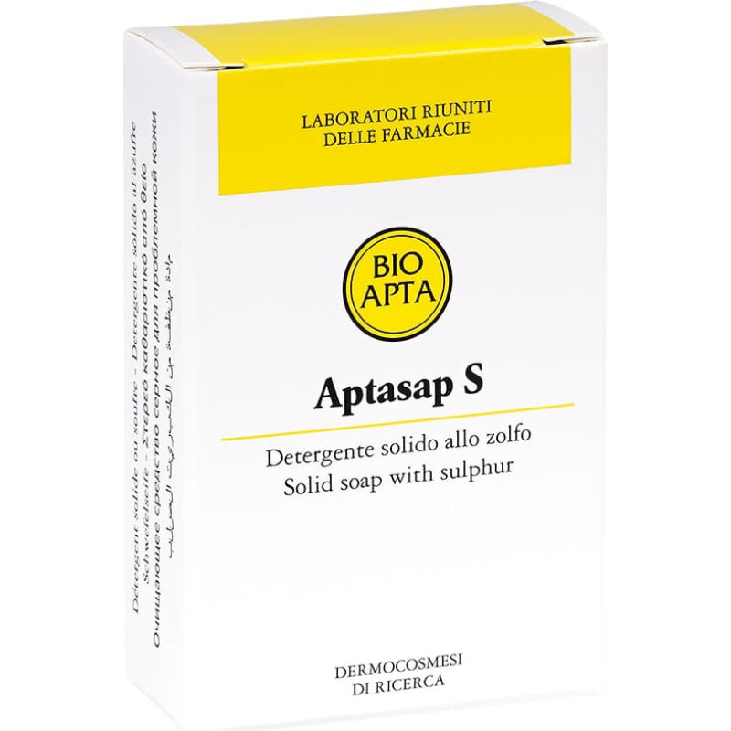 Bioapta Aptasap S (solid sulfur-based cleanser for problematic skin) 100g