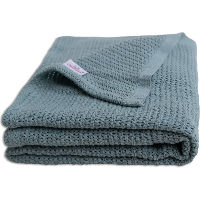 Babymatex Balnket - TB0511-34 - cotton - LILLY  - size 75x100 - DARK MINT