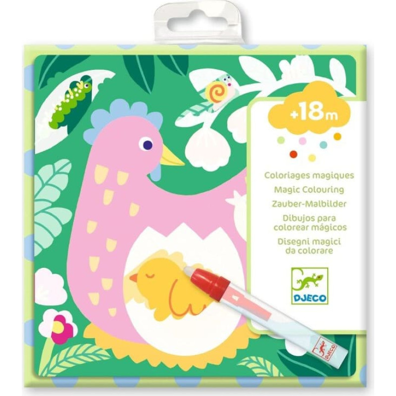 Djeco Spalvink vandeniu - Sodo gyvūnų jaunikliai