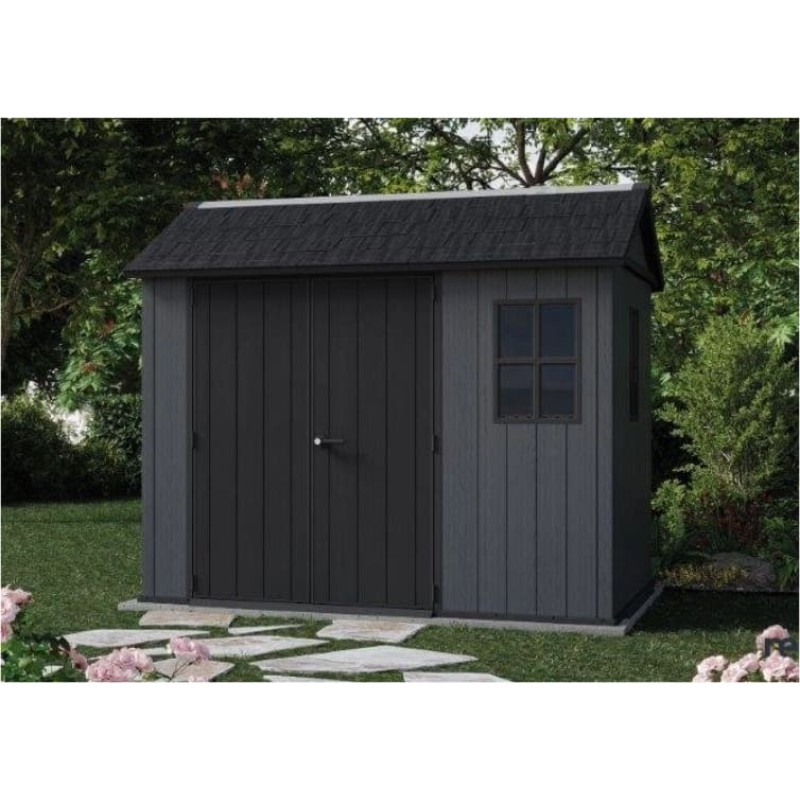 Keter Dārza šķūnis Newton Plus 9x7,5 pelēks