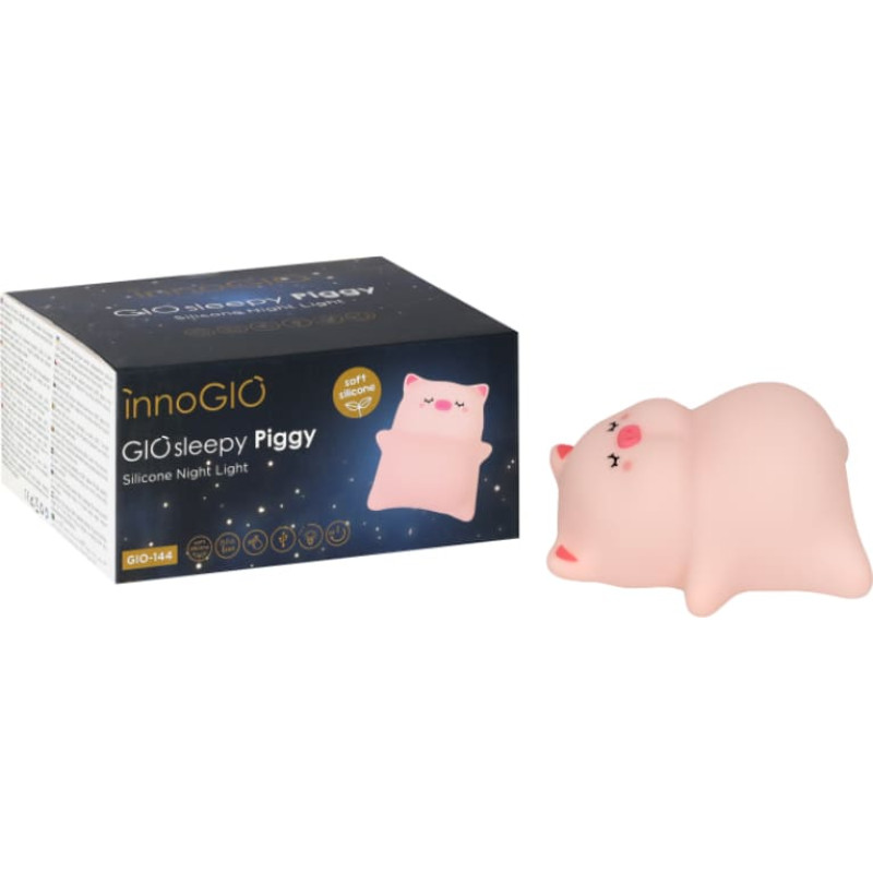 Innogio GIO-144 Silikonowa lampka nocna GIOsleepy Piggy
