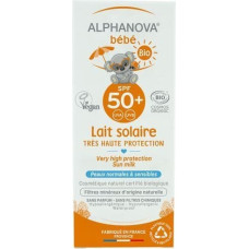 Alphanova Sun SPF50 Natural, Fragrance-Free and Water-Resistant Sunscreen for Babies 0+ Months, 50 ml
