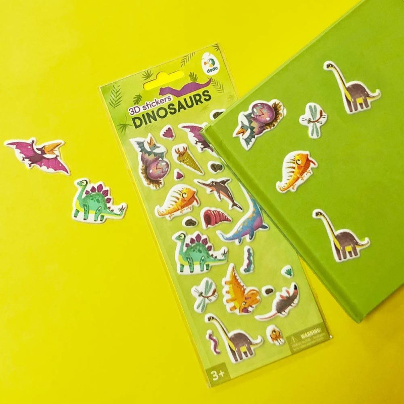 Dodo Lauko žaidimas 3D lipdukai Dinozaurai
