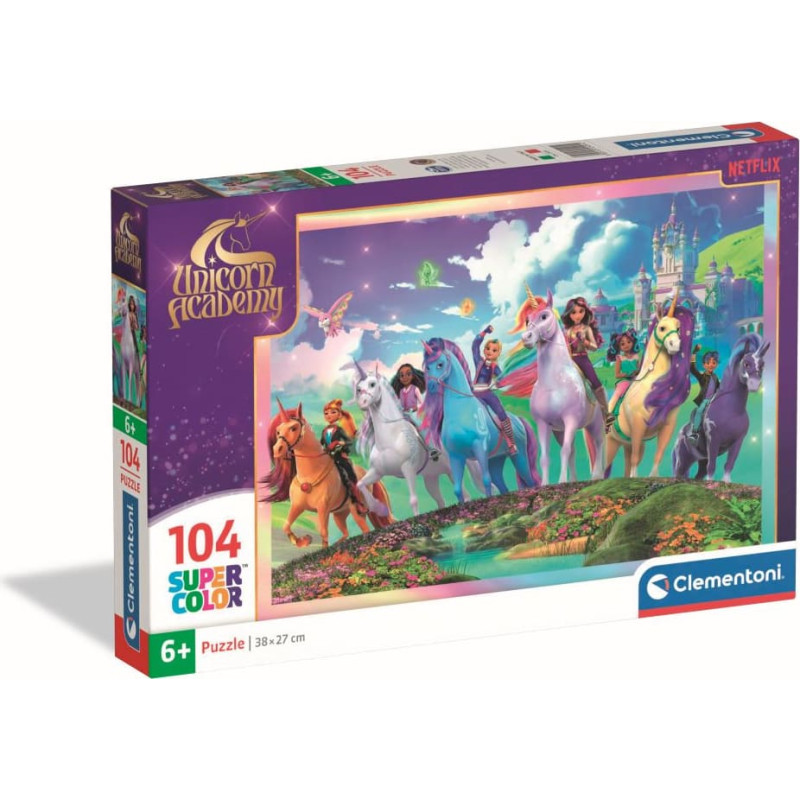 Clementoni puzle Unicorn Academy, 104 gab., 25091
