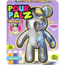 Pour Palz DIY dažomas me&scaron;kiukas &ndash; Mėlynas spindesys