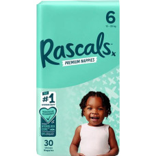 Rascal And Friends RASCALS autiņbiksītes, 6 izmērs, 15-20 kg., 30 gab.