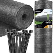 Springos Pavėsinimo tinklas &scaron;viesiai antracito 65 GSM 1.5 x 50 m SN0071