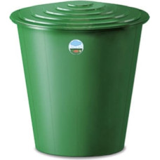 Stefanplast vandens statinė 210 L su dangčiu ir čiaupu, Ø76.5 × 84 cm, žalia
