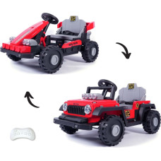 Milly Mally akumuliatorinė transporto priemonė Prime 2-in-1, raudona