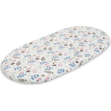 Sensillo STROLLER BEDSHEET COTTON TWIGS PINK 35X75