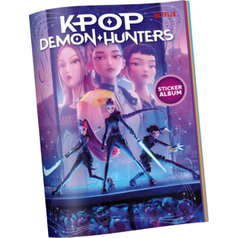 Kpop Demon Hunters K-POP DEMON HUNTERS uzlīmju albums ar uzlīmēm, 10 gab., KPALBUM-2026-ENG