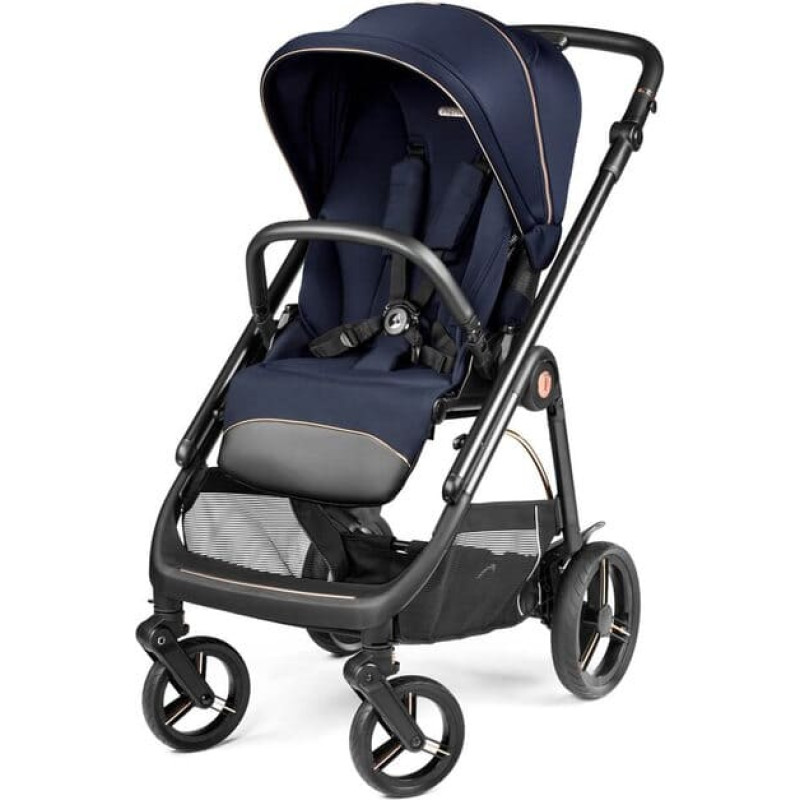 Peg-Perego Veloce BLUE SHINE Apverčiamas vežimėlis su kojų užklotu