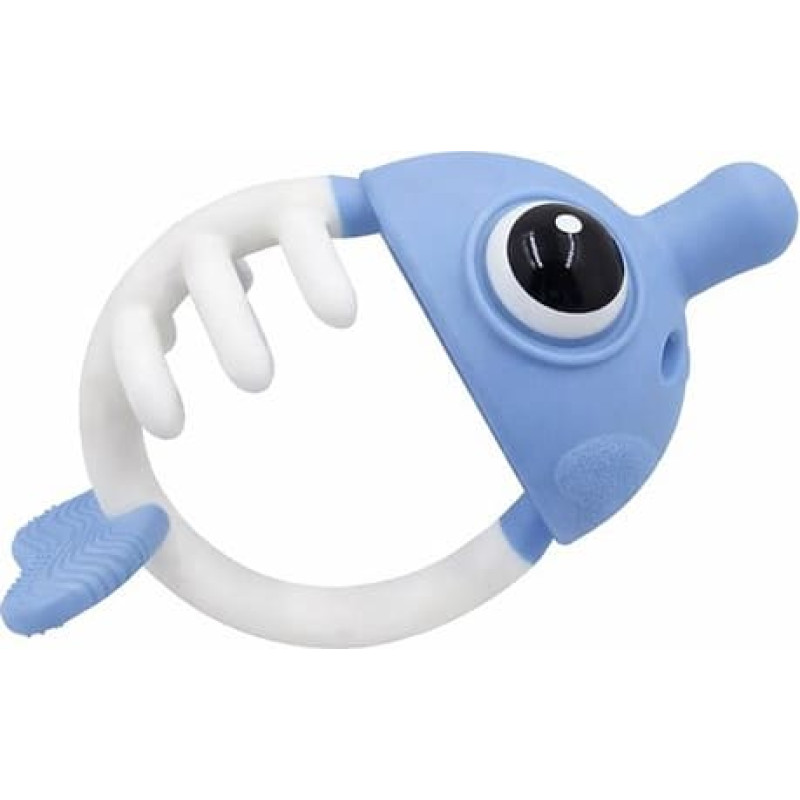Mombella 02103 Gryzak Uspokajający Rybka 3w1 Light Blue