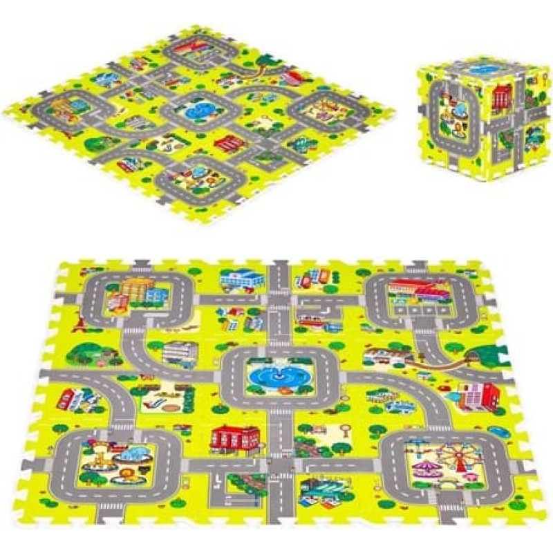 Kilimėlis-dėlionė Street 90x90 cm, Iplay 03957