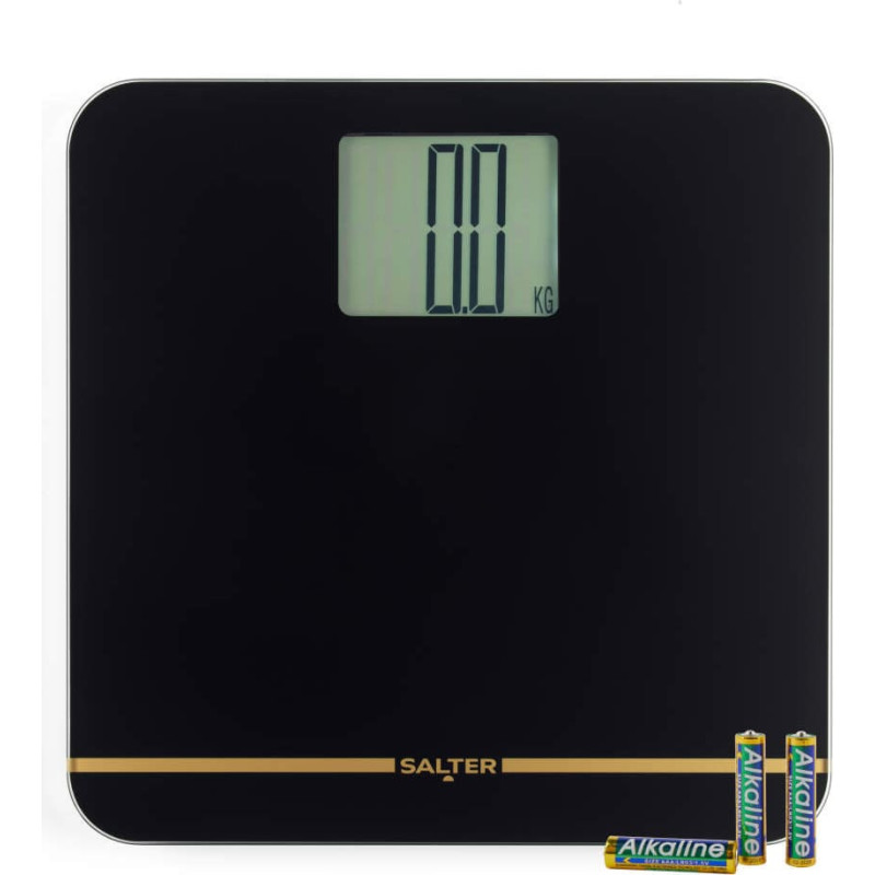 Salter 9075 BGFEU12 Max Electronic Bathroom Scale, Black/Gold